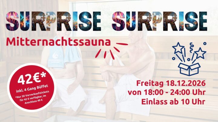 Mitternachtssauna "Surprise Surprise"
