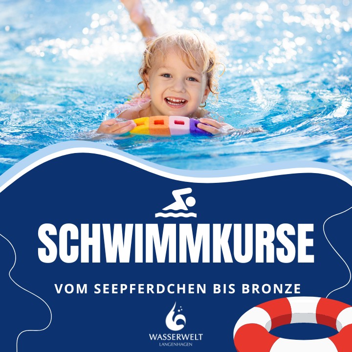 In kleinen Gruppen von circa 12 Teilnehmern, lernen die Kinder ihre Angst vor dem Wasser zu überwinden, zu tauchen, zu gleiten und frei im Wasser in der Brust,- und Rückenlage zu schweben.